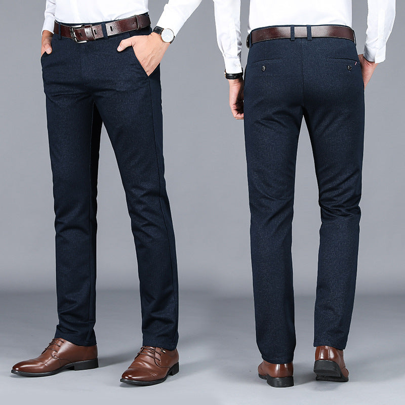 New Men's Business Straight-Leg Casual Pants