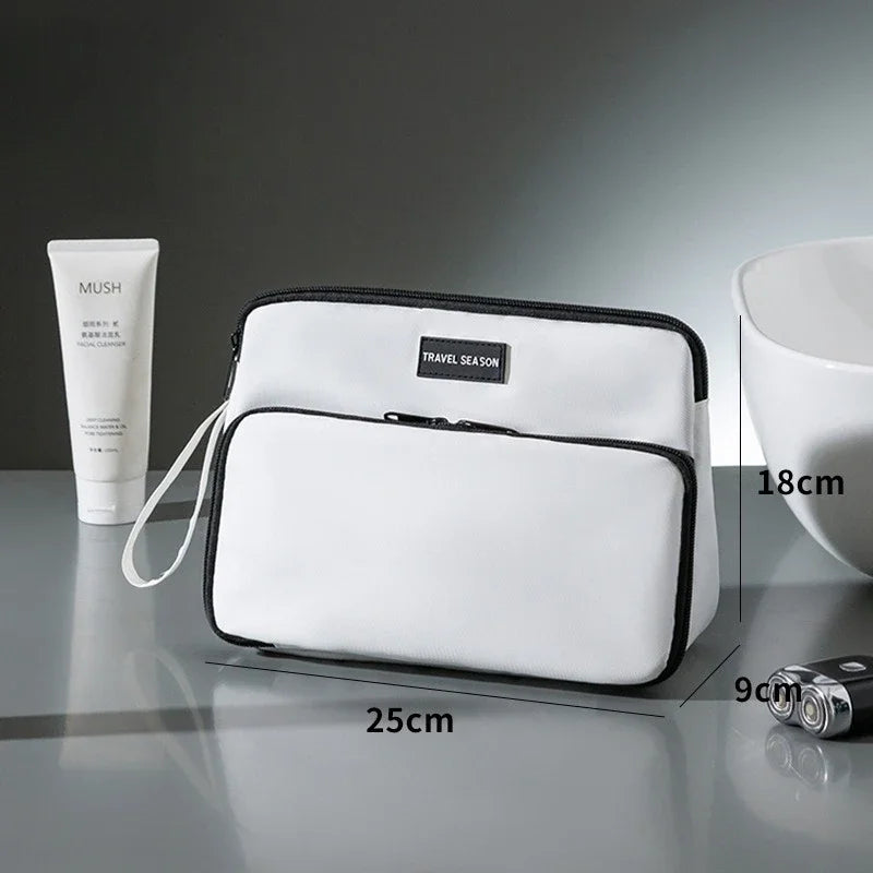 Triangle men's toiletry bag large capacity wet and dry separation waterproof business trip cosmetics storage bag