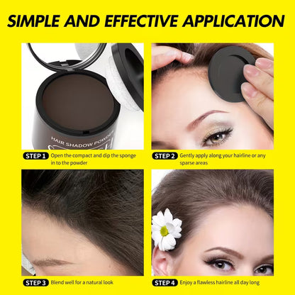 Hairline Shadow Powder 10g - Instant Root Touch Up & Grey Hair Concealer