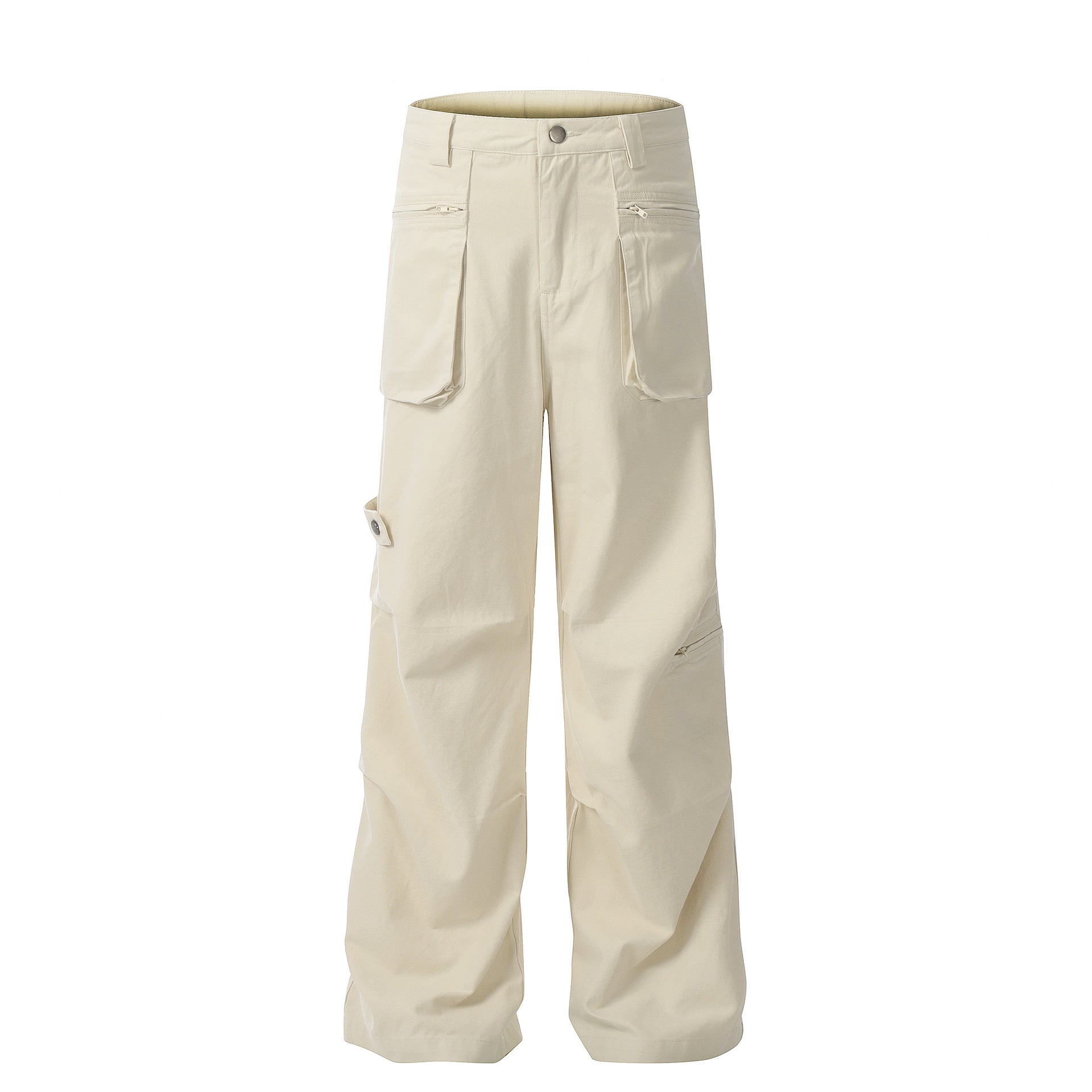 Cotton Loose Straight Cargo Pants Men