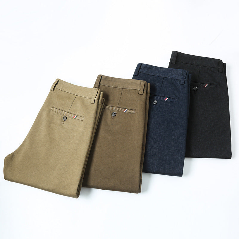 New Men's Business Straight-Leg Casual Pants