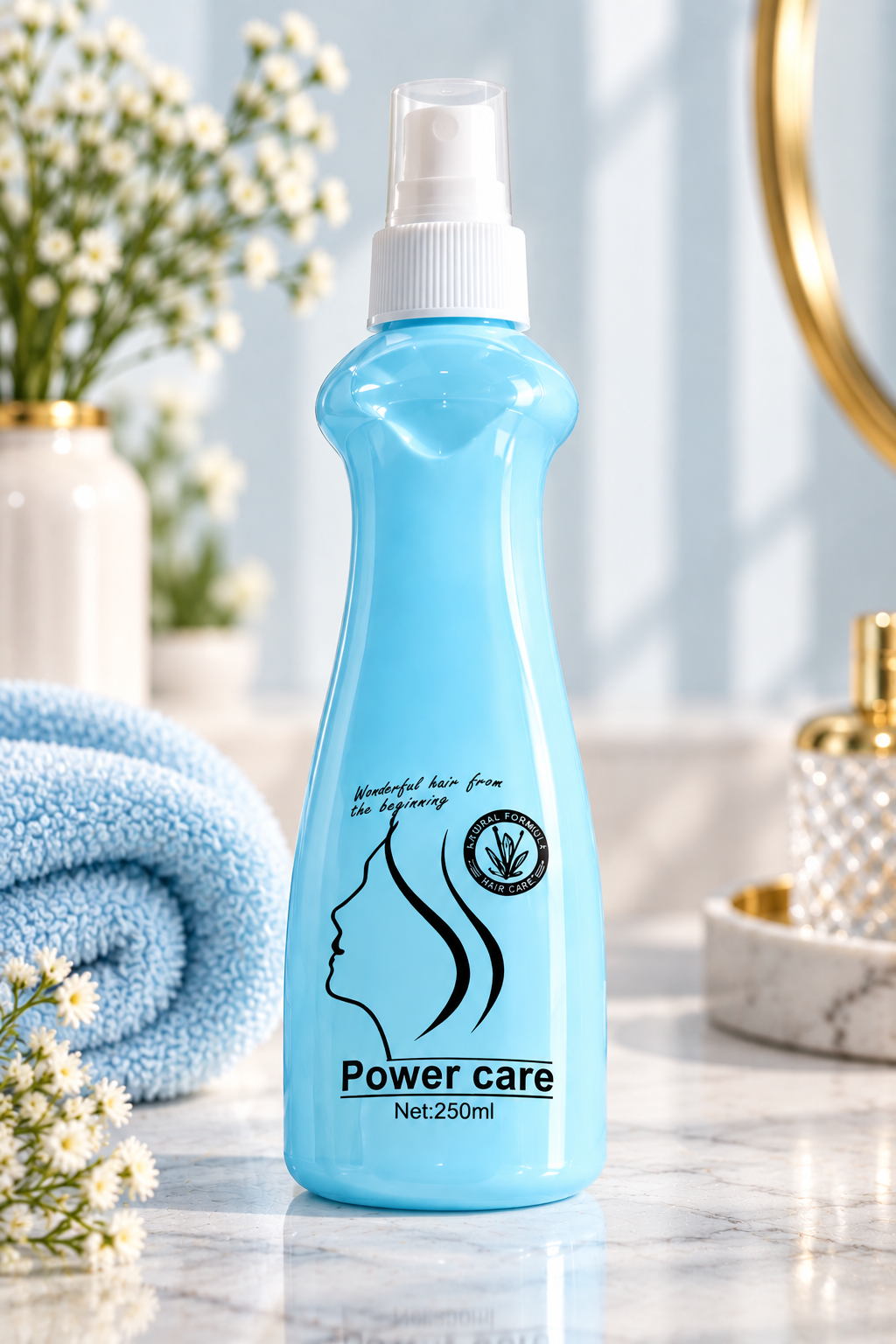Power Care Hair Shine Spray for Human Hair Wigs & Extensions – 250ml