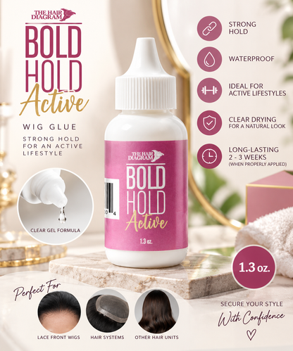 Bold Hold Active Wig Glue 1.3 oz – Strong Lace Wig Adhesive