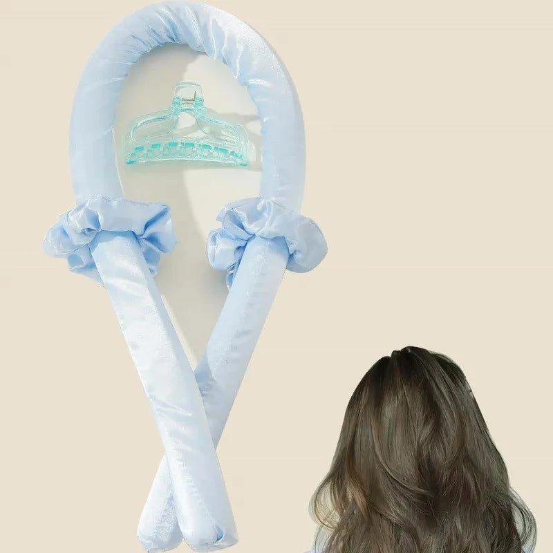 مكواة تجعيد الشعر بدون حرارة أثناء النوم، تصفيف الشعر، مكواة تجعيد الشعر ذات التموجات الكبيرة، مكواة تجعيد الشعر المتموجة الكسولة، أدوات تصفيف الشعر بنفسك، تصفيف الشعر 