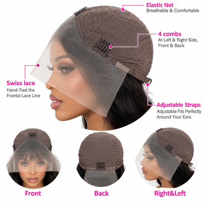 Premium Vietnamese Body Wave HD Lace Front Wig – Shoulder Length