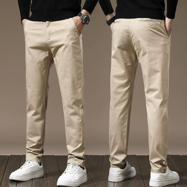 Combed Cotton Light Business Casual Pants Men