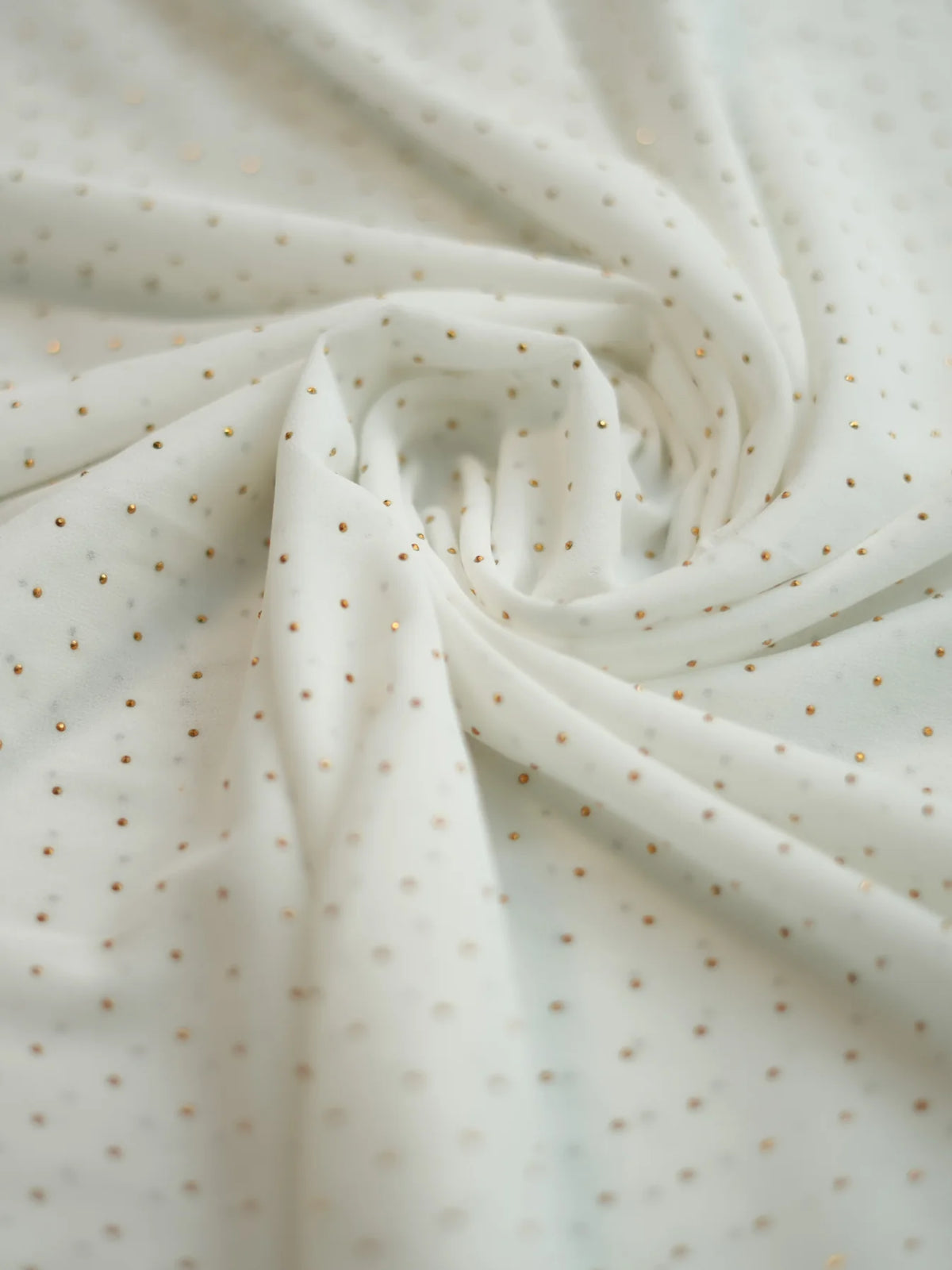 Chiffon Hijab for Women with Golden Stone Details/Sheila