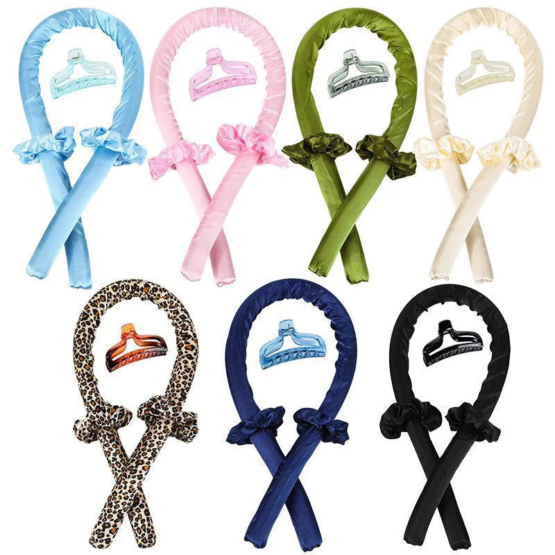 مكواة تجعيد الشعر بدون حرارة أثناء النوم، تصفيف الشعر، مكواة تجعيد الشعر ذات التموجات الكبيرة، مكواة تجعيد الشعر المتموجة الكسولة، أدوات تصفيف الشعر بنفسك، تصفيف الشعر 