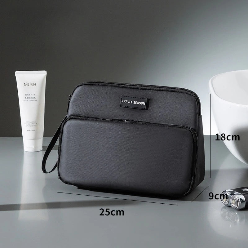 Triangle men's toiletry bag large capacity wet and dry separation waterproof business trip cosmetics storage bag