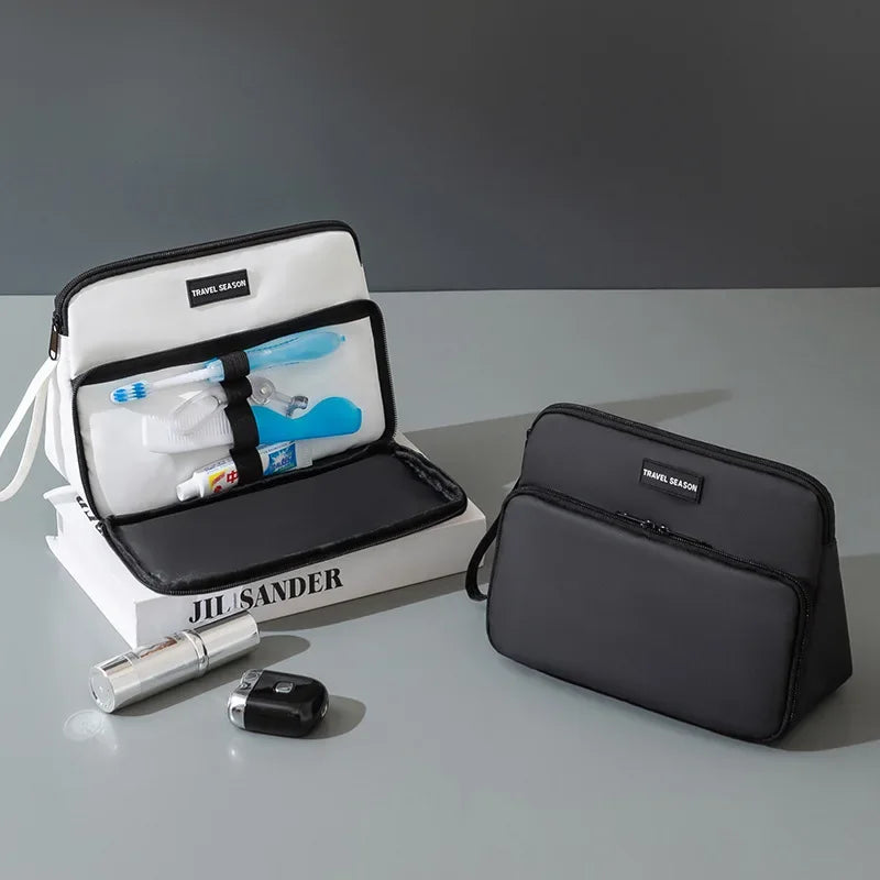 Triangle men's toiletry bag large capacity wet and dry separation waterproof business trip cosmetics storage bag