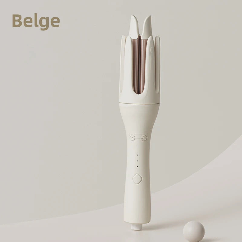 مكواة تجعيد الشعر الأوتوماتيكية XUMTOM 32 مم، بكرة شعر سيراميك دوارة أوتوماتيكية، مكواة تجعيد احترافية، عصا تجعيد الشعر 