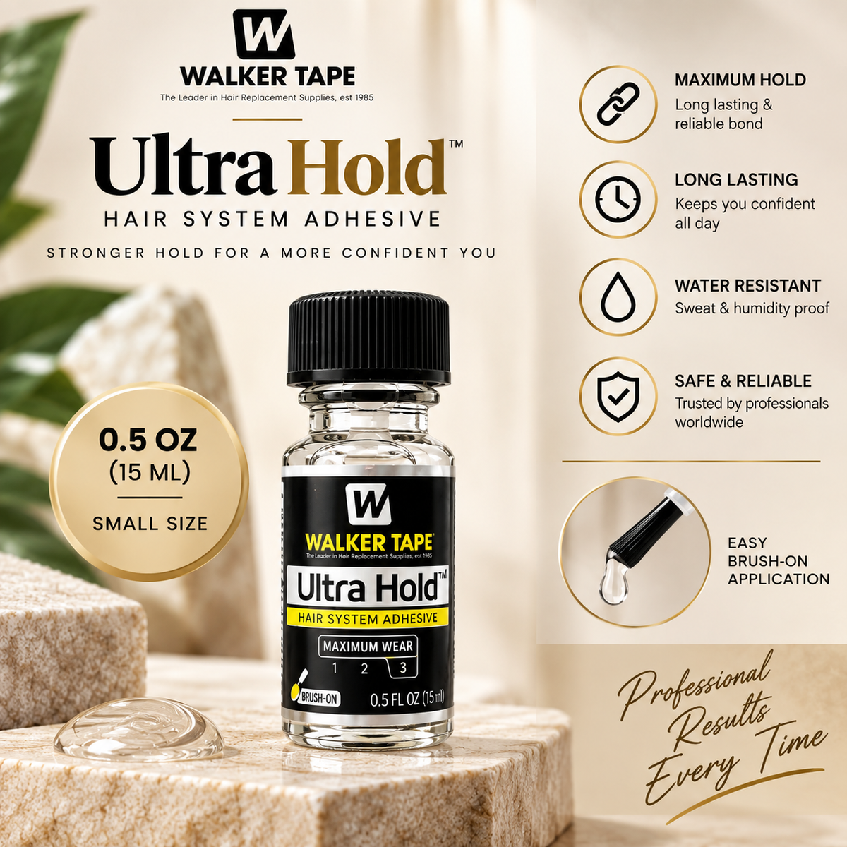 Walker Tape Ultra Hold Liquid Bond Adhesive for Wigs – Hair System Glue